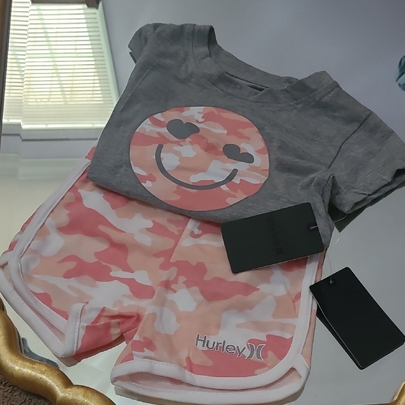 Hurley Other - NWT 2T Hurley Gray Toddler Tee And Short Set